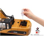 WLTOYS 16800 EXCAVADORA DE CONSTRUCCIÓN CON CADENAS METÁLICAS (LISTA PARA CORRER)