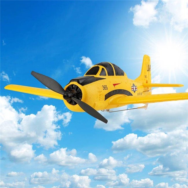 WLTOYS XK-A210 AVIÓN TELEDIRIGIDO T-28 AMARILLO PARA INICIACIÓN Y LISTO PARA VOLAR