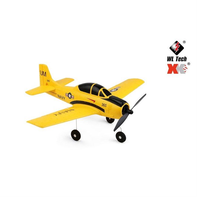 WLTOYS XK-A210 AVIÓN TELEDIRIGIDO T-28 AMARILLO PARA INICIACIÓN Y LISTO PARA VOLAR
