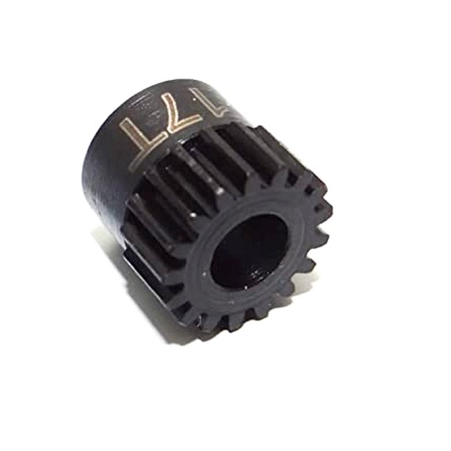 PIÑON MOTOR MÓDULO 42P (0.6) EJE 5MM 17T ACERO