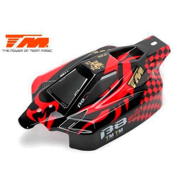 CARROCERÍA BUGGY 1/8 B8ER ROJA NEGRA