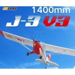 AVIÓN J3 CUB V3 1400MM VERSIÓN COMPLETO LISTO PARA VOLAR + FLOTADORES DE REGALO