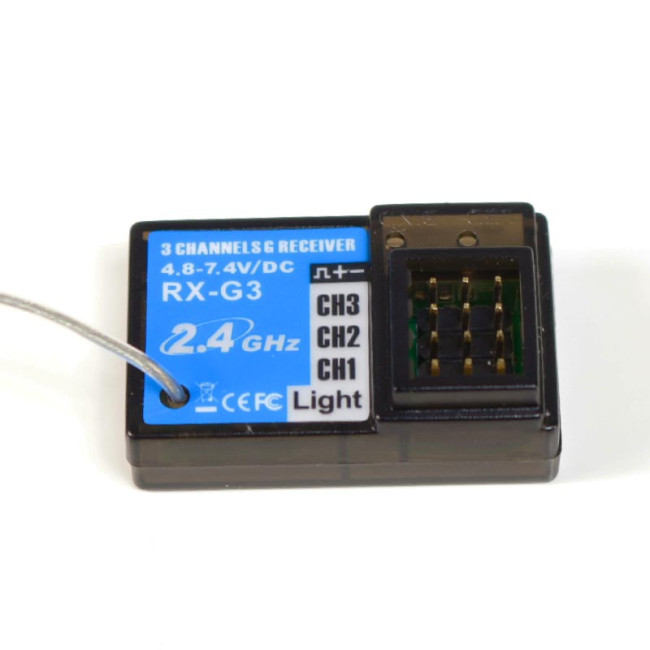 EMISORA 3 CANALES 2.4GHZ T-8196A + RECEPTOR 3CH RX-G3