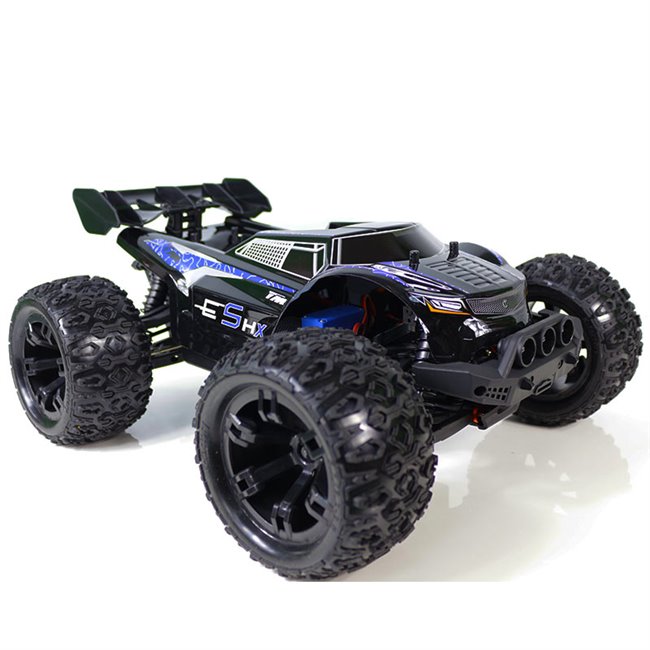 TRUGGY BRUSHLESS E5HX MONSTER TRUCK NEGRO-AZUL (LISTO PARA CORRER)