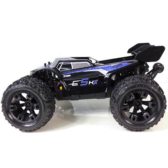 TRUGGY BRUSHLESS E5HX MONSTER TRUCK NEGRO-AZUL (LISTO PARA CORRER)