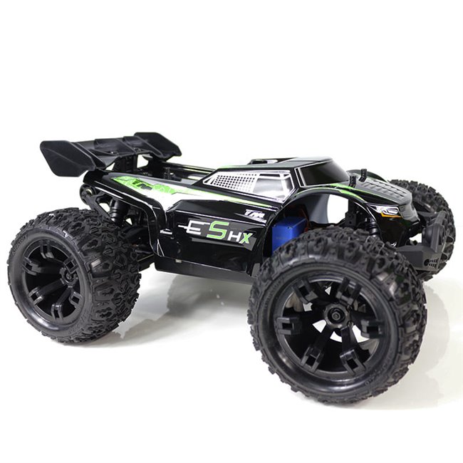 TRUGGY BRUSHLESS E5HX MONSTER TRUCK NEGRO-VERDE (LISTO PARA CORRER)