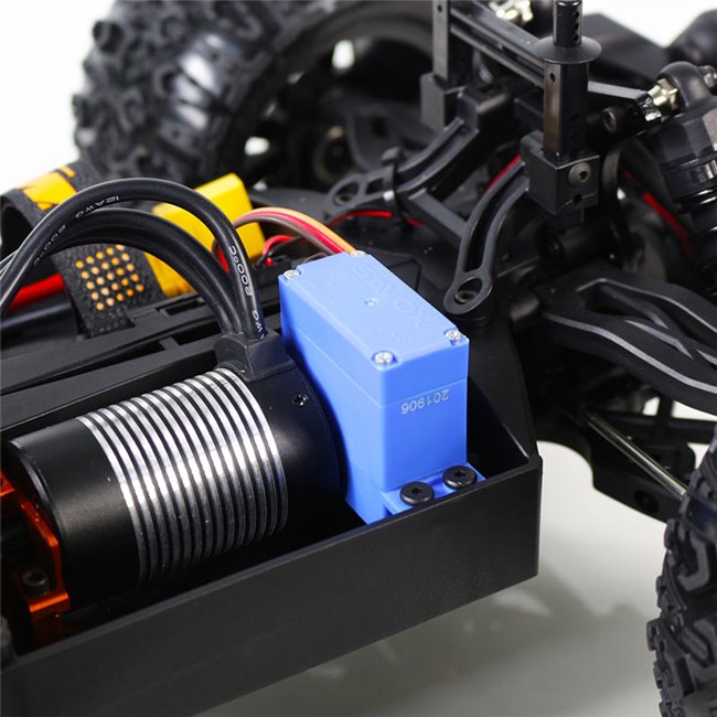TRUGGY BRUSHLESS E5HX MONSTER TRUCK NEGRO-VERDE (LISTO PARA CORRER)