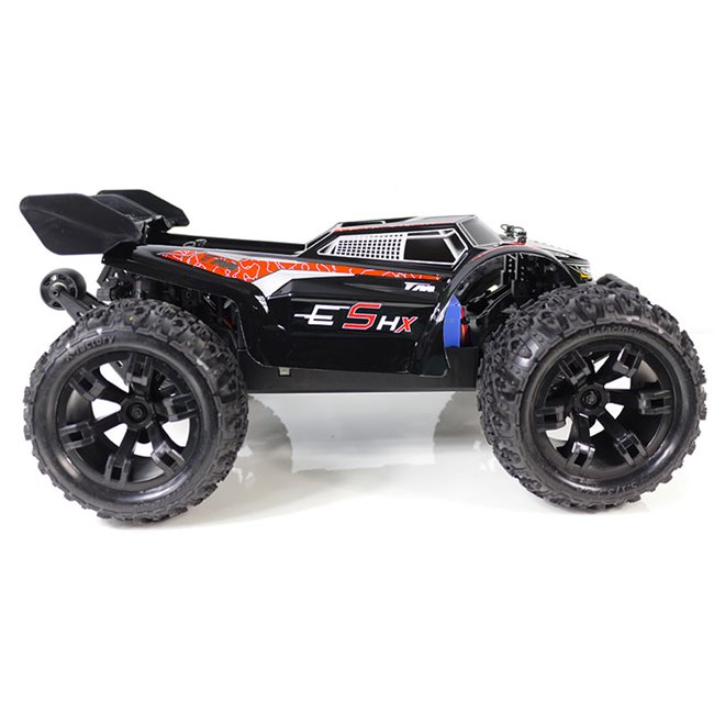 TRUGGY BRUSHLESS E5HX MONSTER TRUCK NEGRO-ROJO (LISTO PARA CORRER)