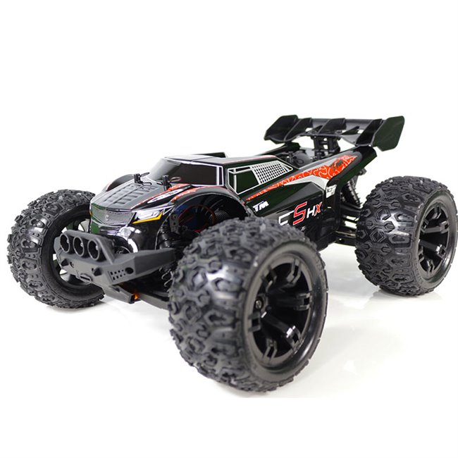 TRUGGY BRUSHLESS E5HX MONSTER TRUCK NEGRO-ROJO (LISTO PARA CORRER)
