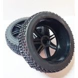 Ruedas Todo Terreno 1/8 Universales Negras