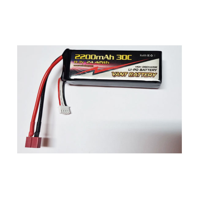 BATERÍA LIPO 11.1V 2.200MHA 30C (3S) ALTA DESCARGA CONECTOR TDEAN