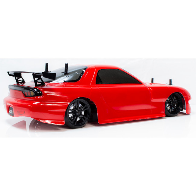 COCHE DRIFT E4D MF BRUSHLESS GRAFITO SILVER 4X4 RX7R (LISTO PARA CORRER)