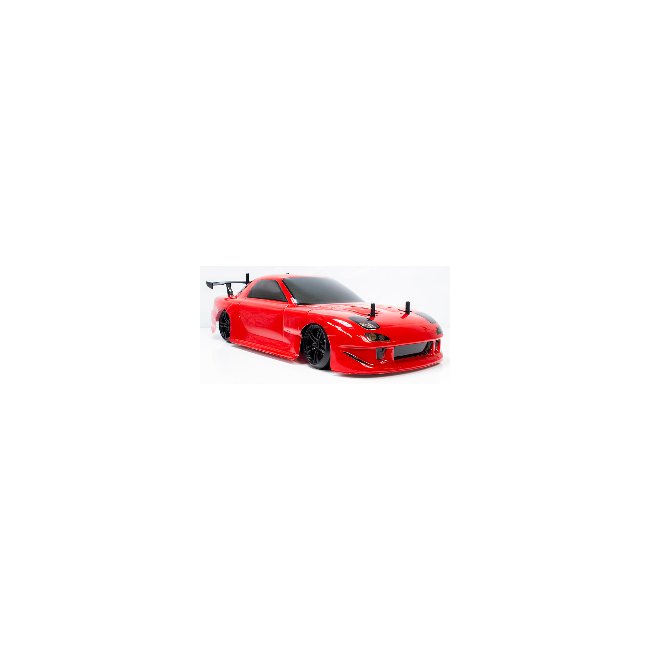 COCHE DRIFT E4D MF BRUSHLESS GRAFITO SILVER 4X4 RX7R (LISTO PARA CORRER)