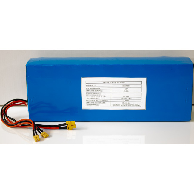 BATERÍA REACONDICIONADA 60V 12Ah PATINENTE ELÉCTRICO