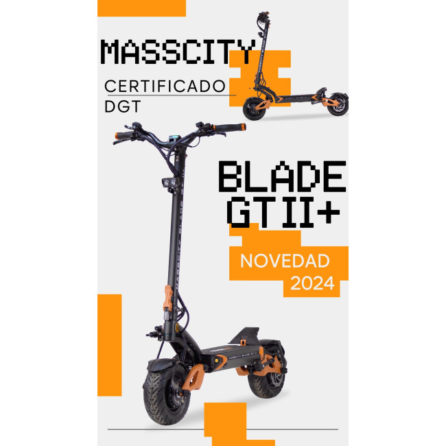 MASSCITY BLADE GT II+ (1000/2400W 52V 20.8Ah) Certificado DGT