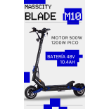 MASSCITY BLADE M10 (500/1200W 48V 10.4Ah) Certificado DGT