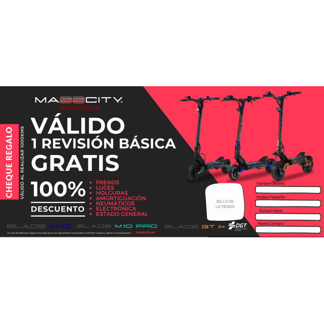 MASSCITY BLADE M10 (500/1200W 48V 10.4Ah) Certificado DGT