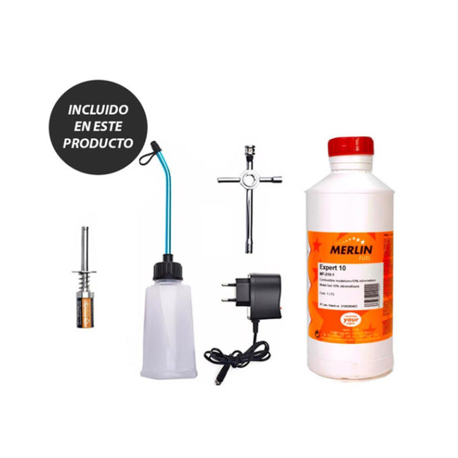 Warhead (Atomic) HSP Buggy 1/10 4wd (2,4GHZ) Plateado y Amarillo