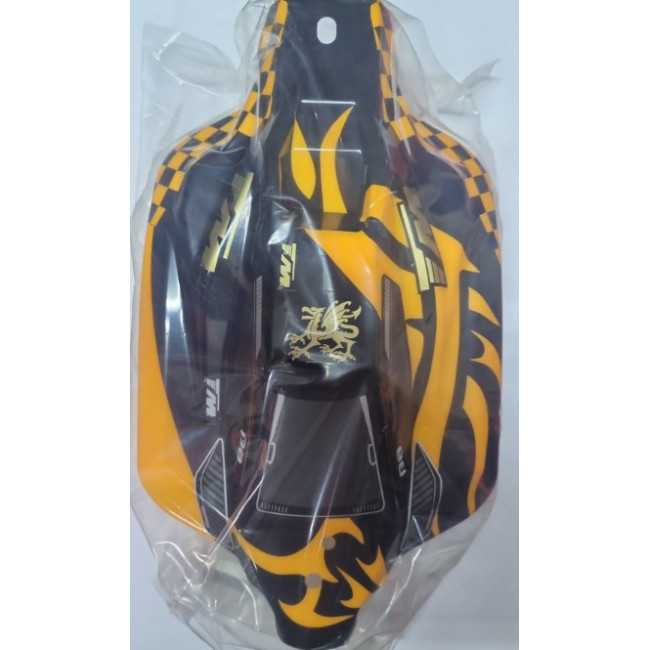 CARROCERÍA BUGGY 1/8 B8ER NEGRA AMARILLA