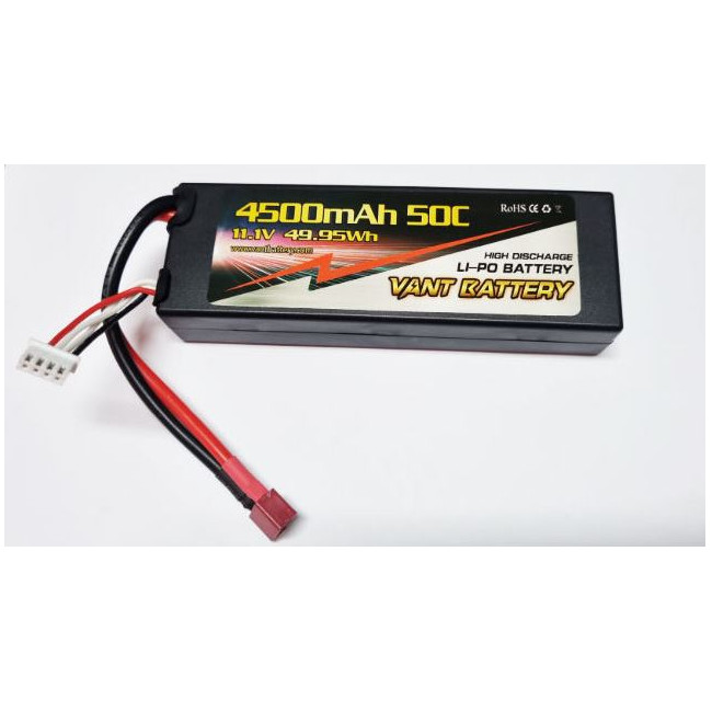 BATERÍA LIPO VANT BATTERY 11.1V 4.500MHA 50C ALTA DESCARGA CONECTOR TDEAN