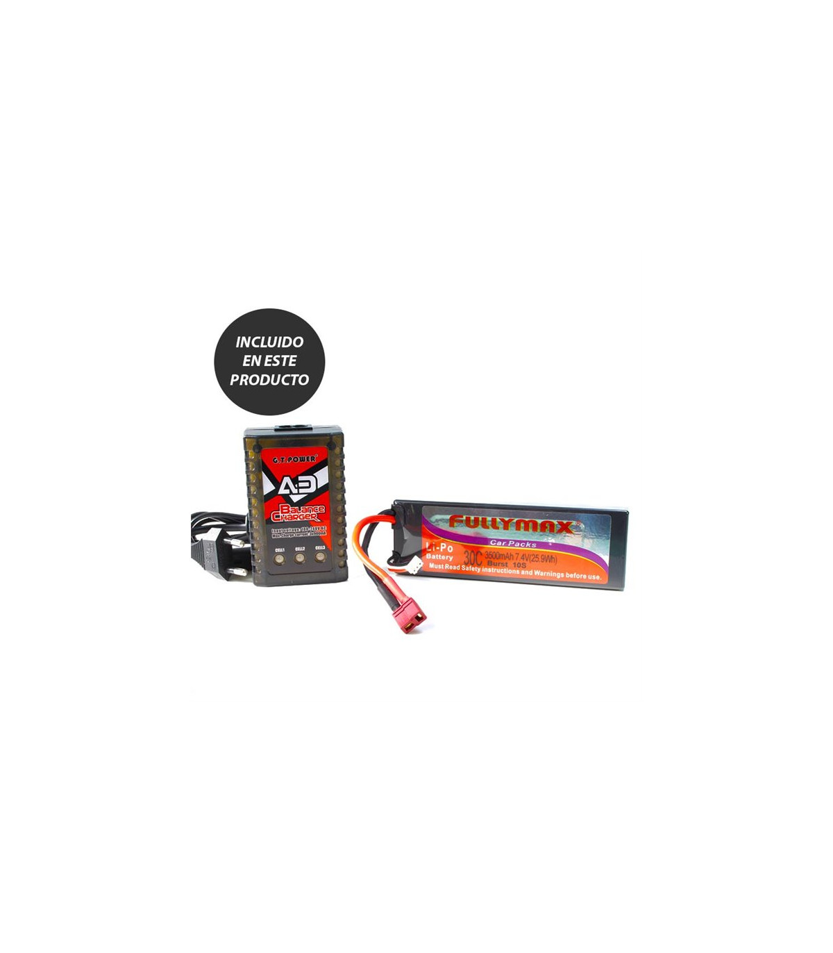 XSTR BUGGY 1/10 2.4GHZ+BATERÍA 7.4V LIPO +CARGADOR (NEGRO-ROJO)