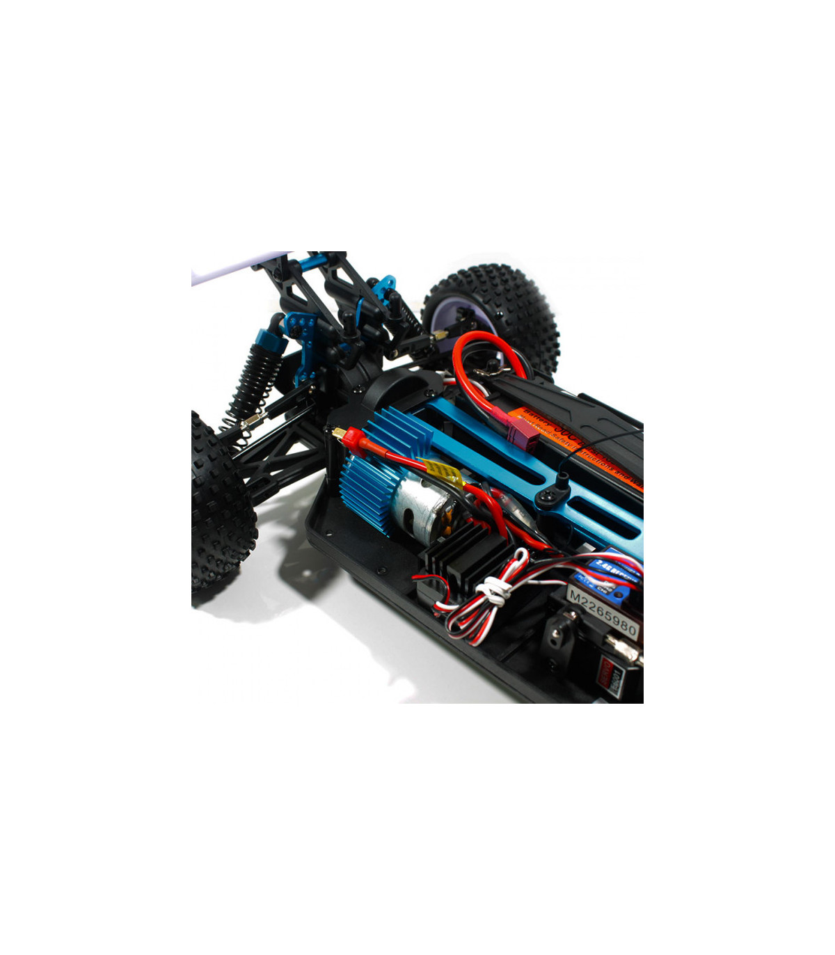 XSTR BUGGY 1/10 2.4GHZ+BATERÍA 7.4V LIPO + CARGADOR (BLANCO-NEGRO)