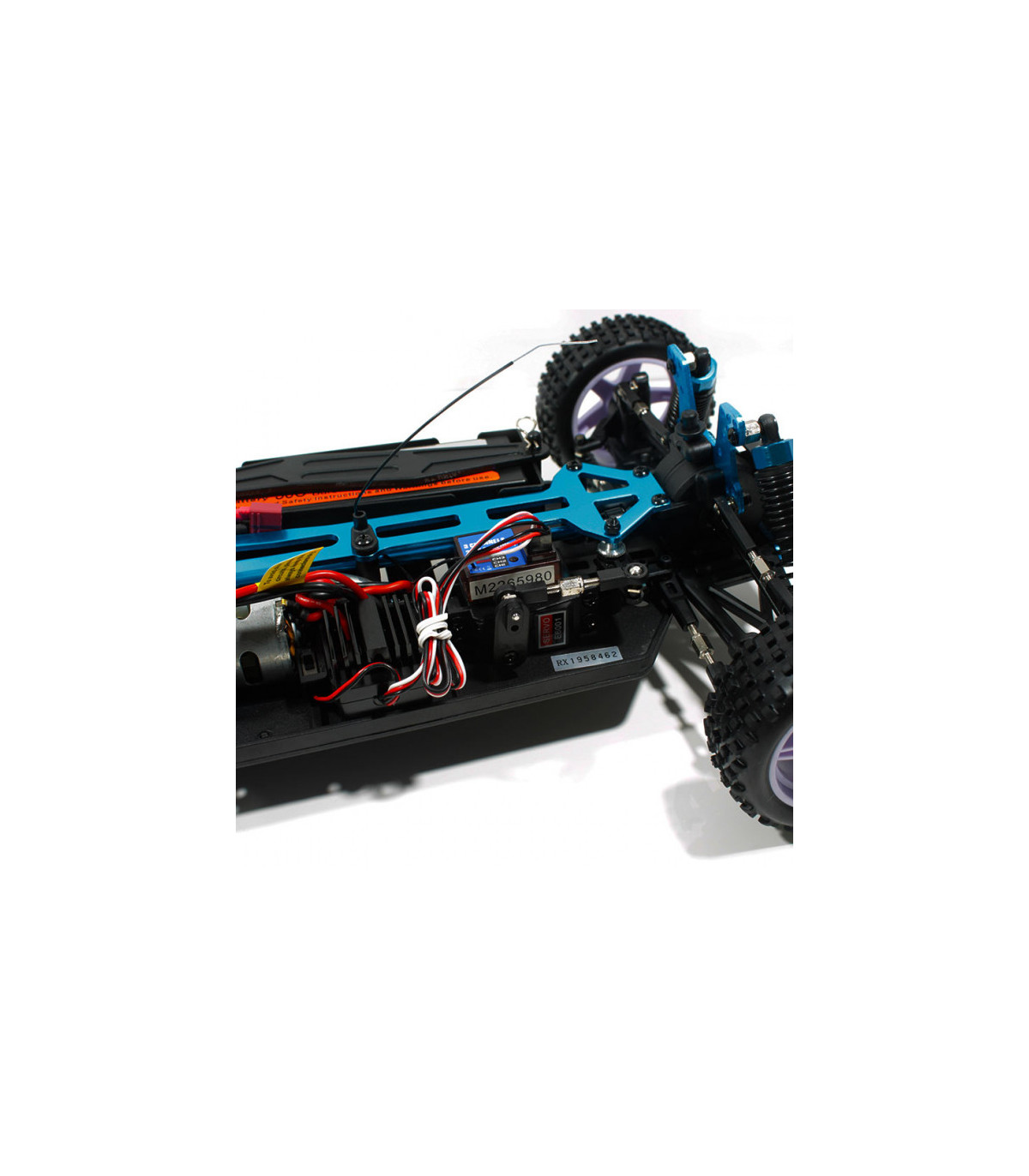 XSTR BUGGY 1/10 2.4GHZ+BATERÍA 7.4V LIPO + CARGADOR (BLANCO-NEGRO)