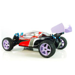 XSTR BUGGY 1/10 2.4GHZ+BAT LIPO 7.4V +CARGADOR (ROJO-PLATA)