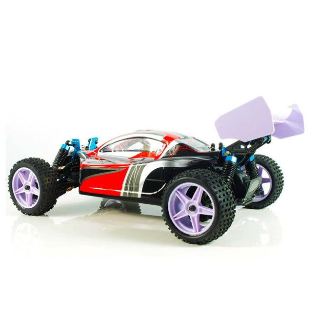XSTR BUGGY 1/10 2.4GHZ+BAT LIPO 7.4V +CARGADOR (ROJO-PLATA)
