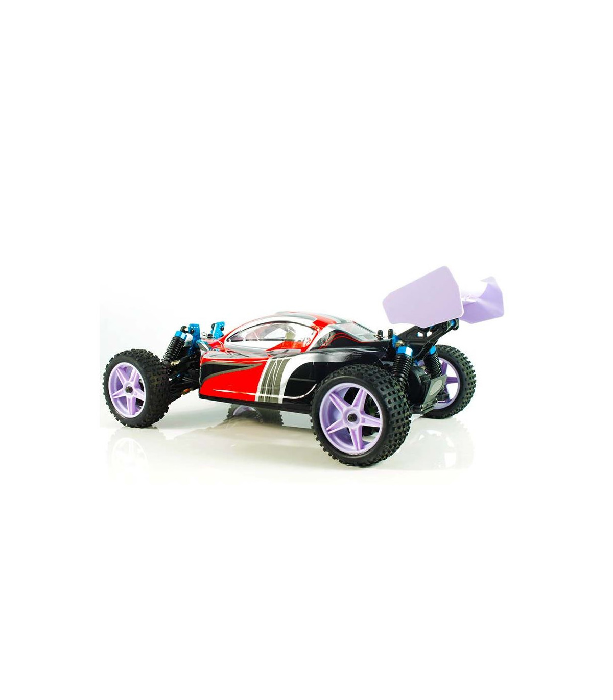XSTR BUGGY 1/10 2.4GHZ+BAT LIPO 7.4V +CARGADOR (ROJO-PLATA)