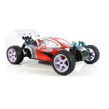 XSTR BUGGY 1/10 2.4GHZ+BAT LIPO 7.4V +CARGADOR (ROJO-PLATA)