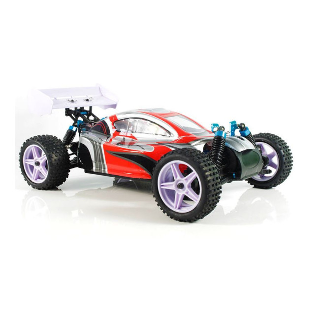 XSTR BUGGY 1/10 2.4GHZ+BAT LIPO 7.4V +CARGADOR (ROJO-PLATA)