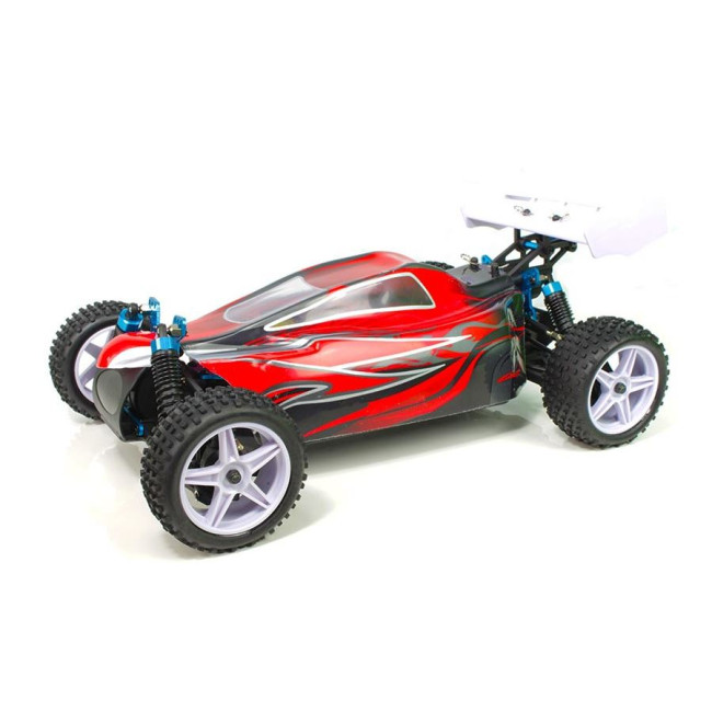 XSTR BUGGY 1/10 2.4GHZ+BATERÍA 7.4V LIPO +CARGADOR (NEGRO-ROJO)