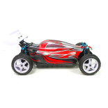 XSTR BUGGY 1/10 2.4GHZ+BATERÍA 7.4V LIPO +CARGADOR (NEGRO-ROJO)