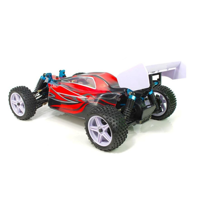 XSTR BUGGY 1/10 2.4GHZ+BATERÍA 7.4V LIPO +CARGADOR (NEGRO-ROJO)