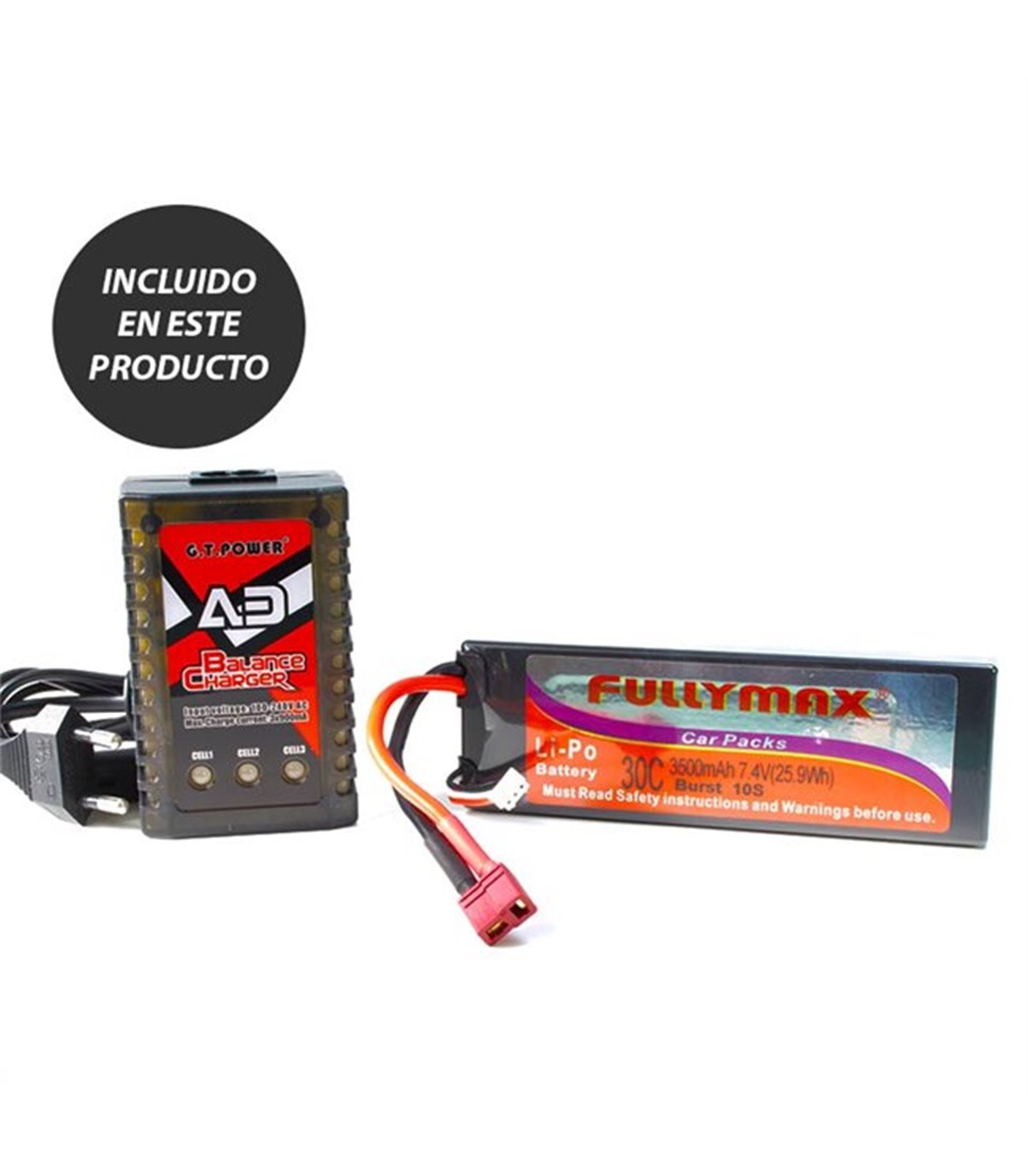 Coche Xeme HSP Touring 4WD 2.4GHZ + LIPO 7.4V GRIS-NARANJA