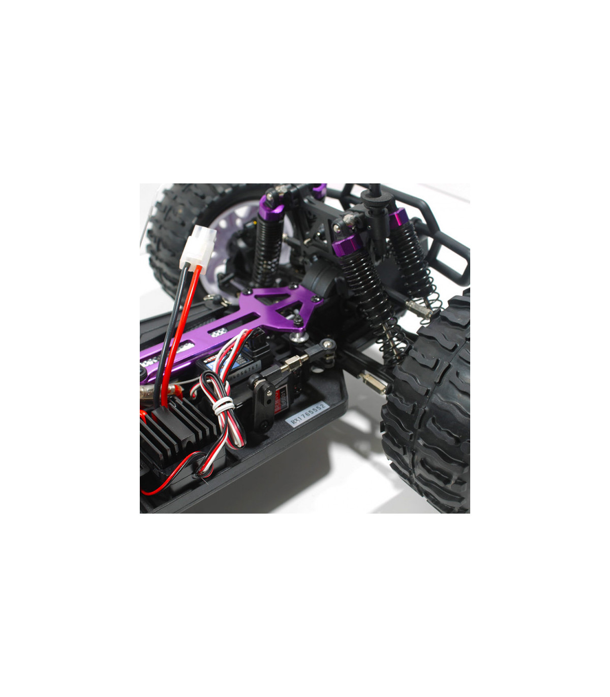 Brontosaurus Coche RC HSP Truck + BATERÍA LIPO 7.4V + CARGADOR ROJO AZUL