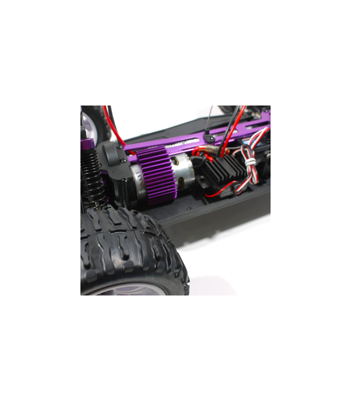 Brontosaurus Coche RC HSP Truck + BATERÍA LIPO 7.4V + CARGADOR ROJO AZUL