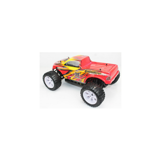 Brontosaurus Coche RC HSP Truck + BATERÍA LIPO 7.4V + CARGADOR ROJO-AMARILLO