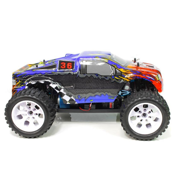 Brontosaurus Coche RC HSP Truck + BATERÍA LIPO 7.4V + CARGADOR ROJO AZUL