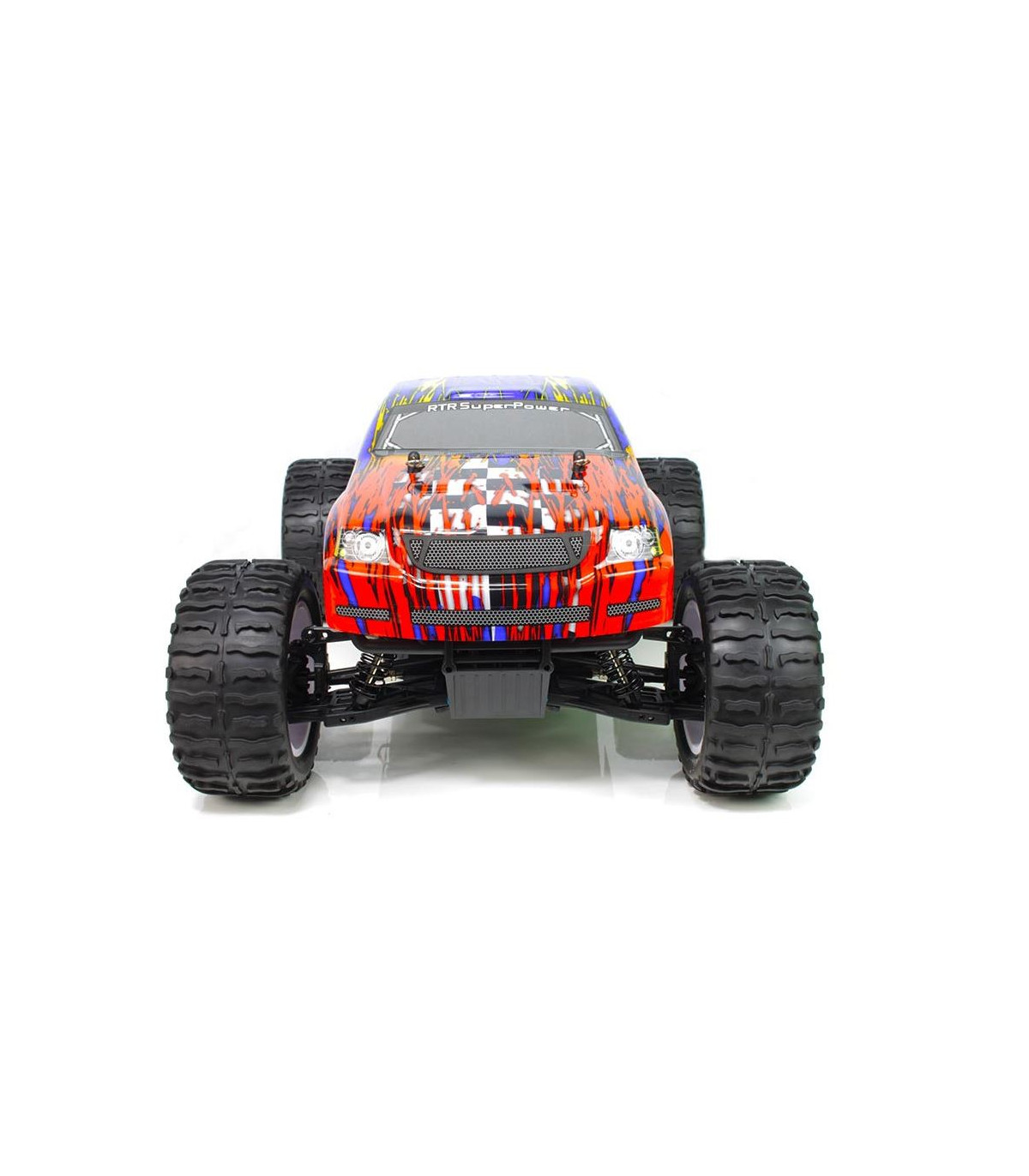 Brontosaurus Coche RC HSP Truck + BATERÍA LIPO 7.4V + CARGADOR ROJO AZUL