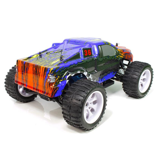 Brontosaurus Coche RC HSP Truck + BATERÍA LIPO 7.4V + CARGADOR ROJO AZUL