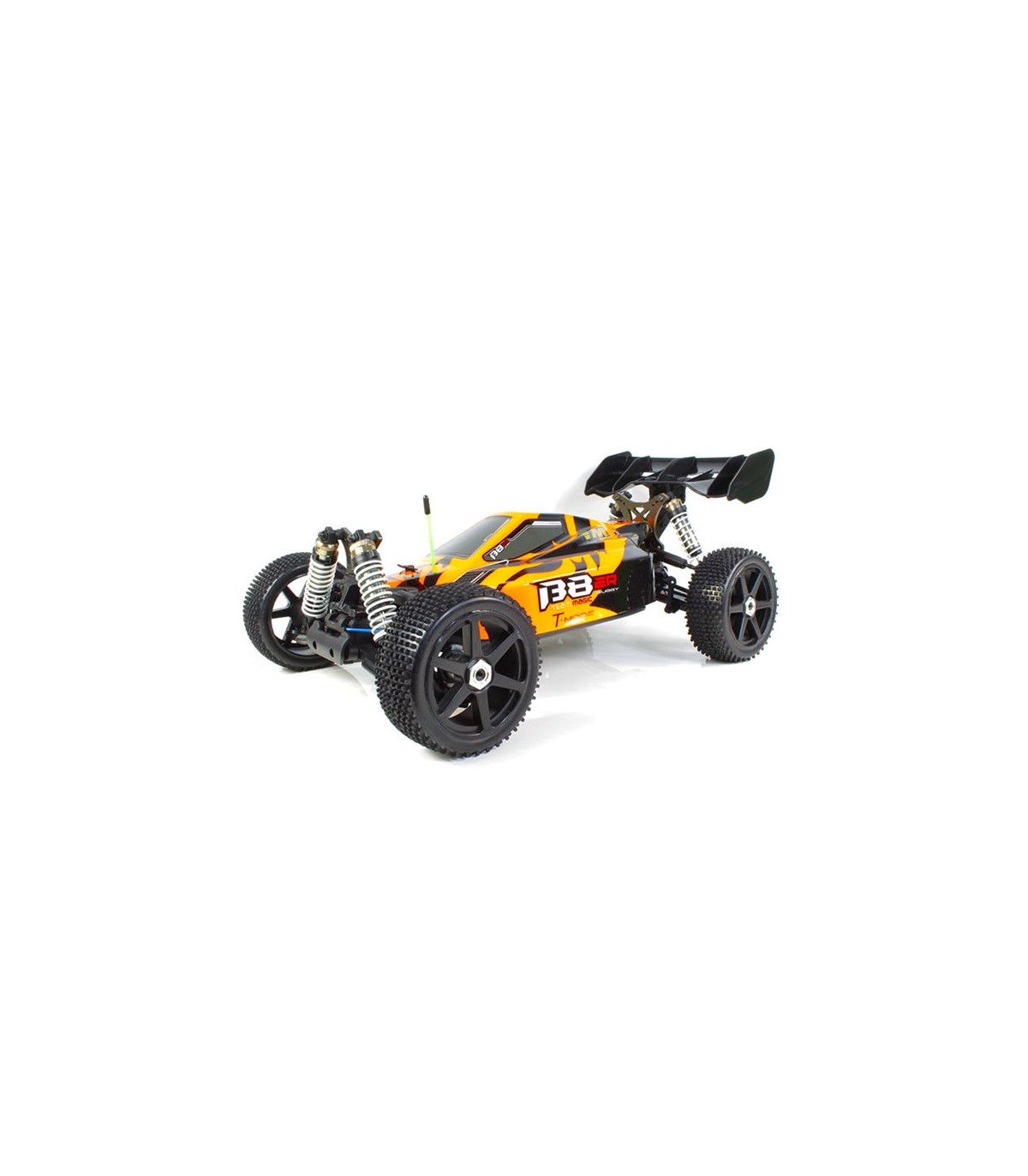 B8ER BUGGY BRUSHLESS 1/8 SEMI COMPETICIÓN NARANJA-NEGRO (LISTO PARA CORRER)