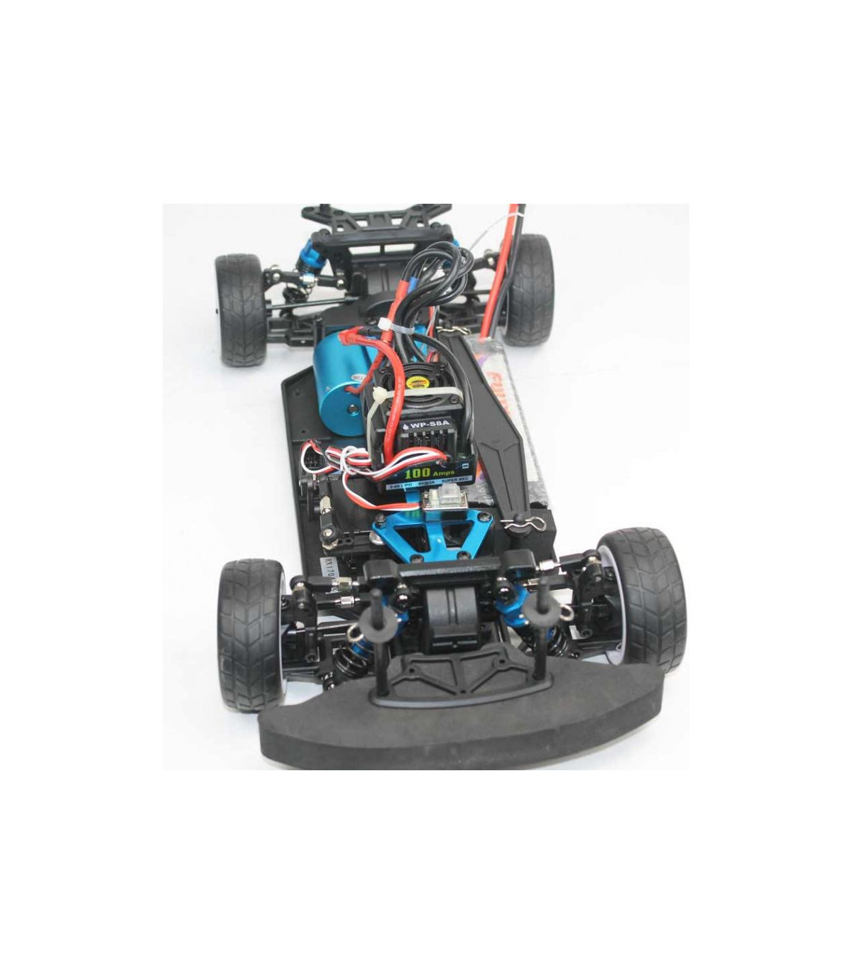 COCHE RC XEME HSP BRUSHLESS+ BATERÍA 11.1LIPO+100A ESC GRIS-NARANJA LISTO PARA CORRER