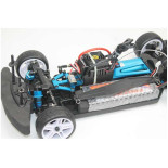 COCHE RC XEME HSP BRUSHLESS+ BATERÍA 11.1LIPO+100A ESC GRIS-NARANJA LISTO PARA CORRER