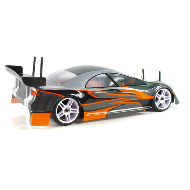 COCHE RC XEME HSP BRUSHLESS+ BATERÍA 11.1LIPO+100A ESC GRIS-NARANJA LISTO PARA CORRER