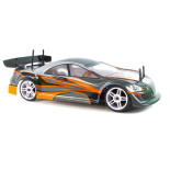 COCHE RC XEME HSP BRUSHLESS+ BATERÍA 11.1LIPO+100A ESC GRIS-NARANJA LISTO PARA CORRER