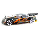 COCHE RC XEME HSP BRUSHLESS+ BATERÍA 11.1LIPO+100A ESC GRIS-NARANJA LISTO PARA CORRER