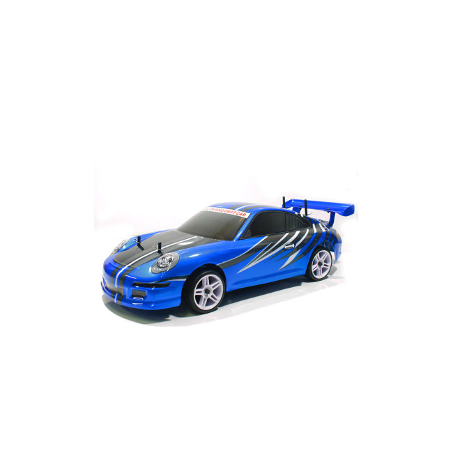 COCHE RC XEME HSP BRUSHLESS+ BATERÍA 11.1LIPO+100A ESC PORSCHE AZUL LISTO PARA CORRER