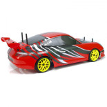COCHE RC XEME HSP BRUSHLESS+ BATERÍA 11.1LIPO+100A ESC PORSCHE ROJO LISTO PARA CORRER